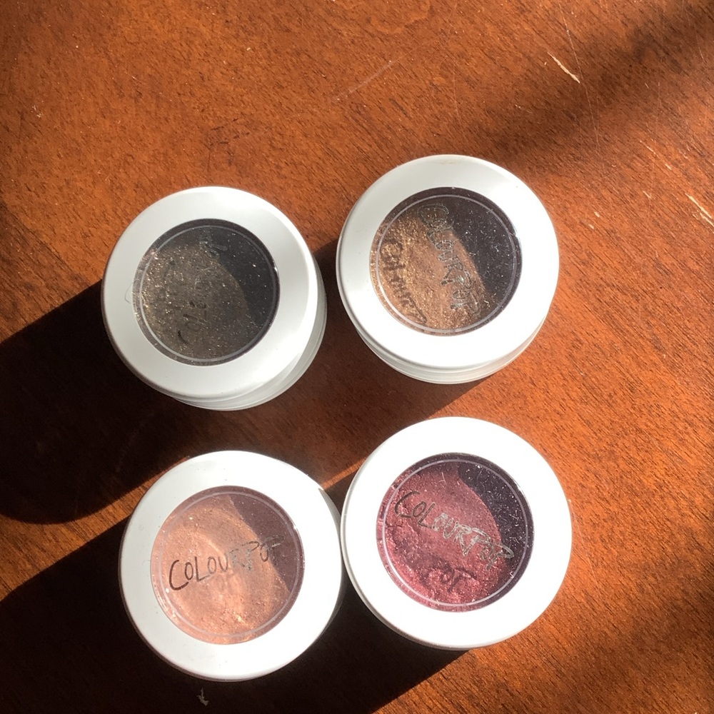 ColourPop Eyeshadow Set - Ebony, Bronze, Blush, Burgundy